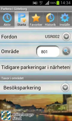 Park in Gothenburg android App screenshot 3